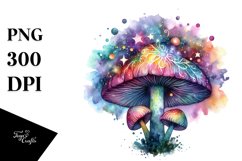 colorful,watercolor,magical celestial mushroom Product Image 1
