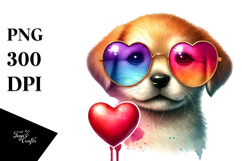 Puppy with Heart Sign, High-Res PNG Product Image 1