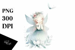 Whimsical Fairy Watercolor Clipart Product Image 3