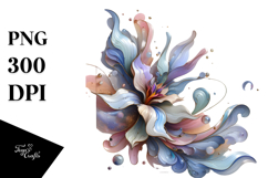 Abstract Glossy Iris PNG Product Image 1