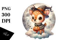 Cute Baby Deer Halloween PNG Product Image 1