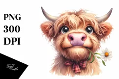 Cow Highland Cow Big Eyes Goofy Smile Product Image 3