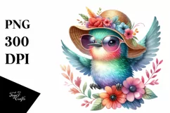colorful cute baby hummingbird sun glasses Product Image 1