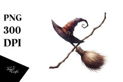 Simple Halloween Broomstick Clipart Product Image 3