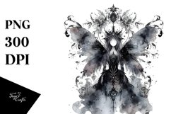 Washed Gothic Fairy Clipart Product Image 1