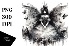 Simple Gothic Fairy Clipart Product Image 3