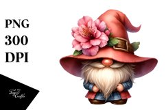 Adorable Gnome with Big Hat, PNG Product Image 1