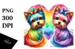 Yorkshire Terrier with Rainbow, Transparent PNG Product Image 1