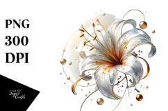 Glossy Lily Sublimation PNG Product Image 1