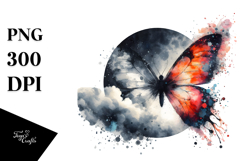 Grungy Butterfly PNG Product Image 1