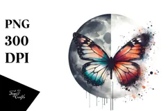 Grungy Butterfly PNG Product Image 1