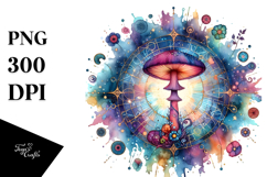 Vibrant Mushroom Tarot, Transparent PNG Product Image 1