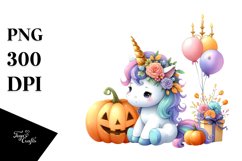 Vibrant Baby Unicorn Clipart Product Image 3