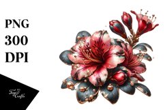 Detailed Glossy Shiny Azalea Clipart Product Image 1