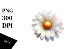 Daisy with Golden Insertions, PNG Product Image 1
