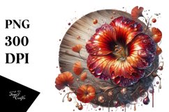 watercolor shiny nasturtium glass material Product Image 1