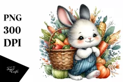 Quirky Baby Rabbit Autumn Clipart Product Image 3