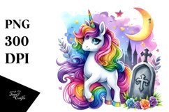 Vibrant Unicorn Hallo | Clipart Product Image 1
