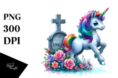 Vibrant Unicorn Hallo | Clipart Product Image 1