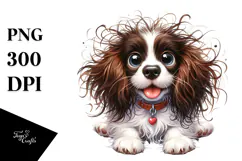 Cute Baby English Springer Spaniel PNG Product Image 1