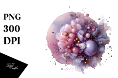 Abstract Lilac PNG Product Image 1