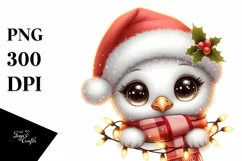 Cute Baby Flamingo Christmas Image Product Image 1