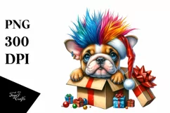 Expressive Baby Watercolor Bulldog, Vibrant Colors PNG Product Image 3