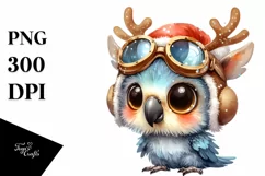 Expressive Baby Watercolor Macaw, Vibrant Colors PNG Product Image 1
