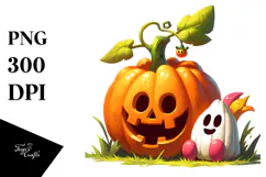 Funny Digital Pumpkin Image, Transparent PNG Product Image 1