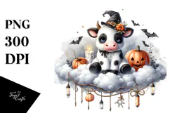 Cow in Halloween Costume, Transparent PNG Product Image 1