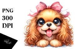 Cute Baby Cocker Spaniel, High-Res PNG Product Image 1