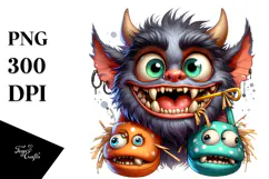 Funny Werewolf with Slippers, Transparent PNG Product Image 1