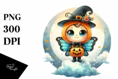 Cute Baby Butterfly Halloween PNG Product Image 3