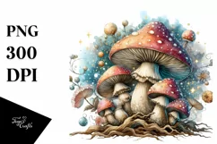 Detailed Magical Mushroom, Transparent PNG Product Image 1