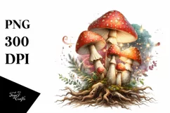 Detailed Magical Mushroom, Transparent PNG Product Image 1