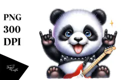 cute Baby Panda Rocker PNG Product Image 1