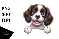 Crazy Funny English Springer Spaniel | Sublimation | Clipart Product Image 1