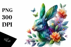 Vibrant Watercolor Cow, Transparent PNG Product Image 3