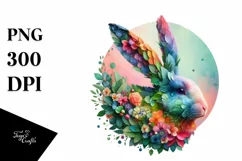 Vibrant Watercolor Cow, Transparent PNG Product Image 3