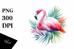 Colorful Flamingo | Sublimation | Clipart Product Image 1