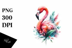 Colorful Flamingo | Sublimation | Clipart Product Image 3