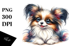 Watercolor Cute Papillon, Transparent PNG Product Image 1