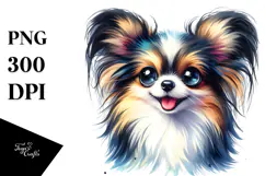 Watercolor Cute Papillon, Transparent PNG Product Image 1