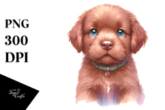 Expressive Chesapeake Bay Retriever in Pastel Colors PNG Product Image 1