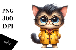 Watercolor Cat es Clipart Product Image 1