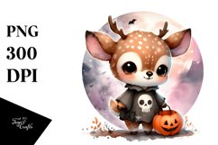 Cute Baby Deer Halloween PNG Product Image 1