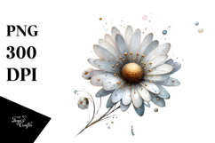 Daisy Watercolor PNG Product Image 1