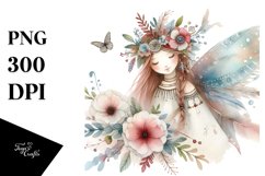 Washed Boho Fairy | Sublimation | Clipart Product Image 1