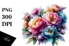 Detailed Vibrant Peonies Product Image 1