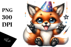 cute Baby Fox Rocker PNG Product Image 1